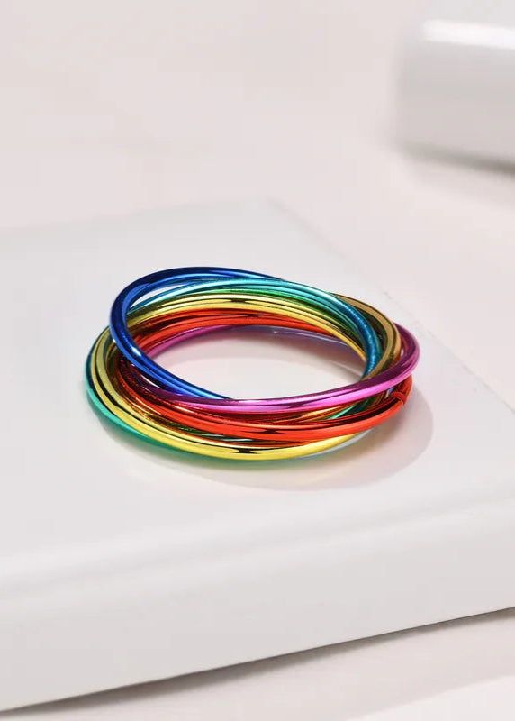 Rainbow Steel Unisex Ring