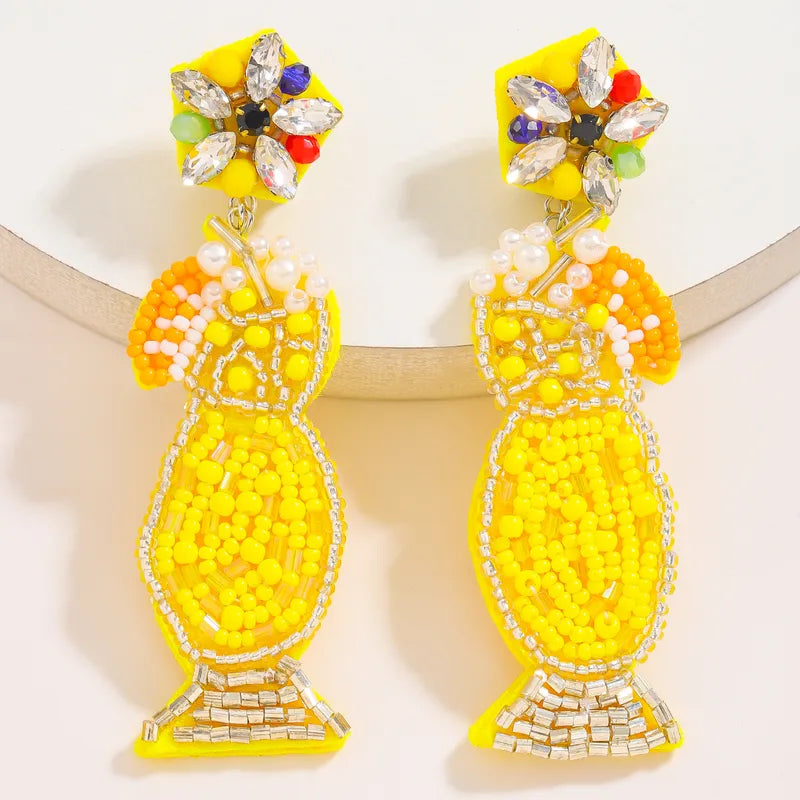 St Barts Beaded Statement Earrings | Pre-Order