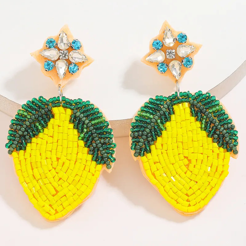 St Barts Beaded Statement Earrings | Pre-Order