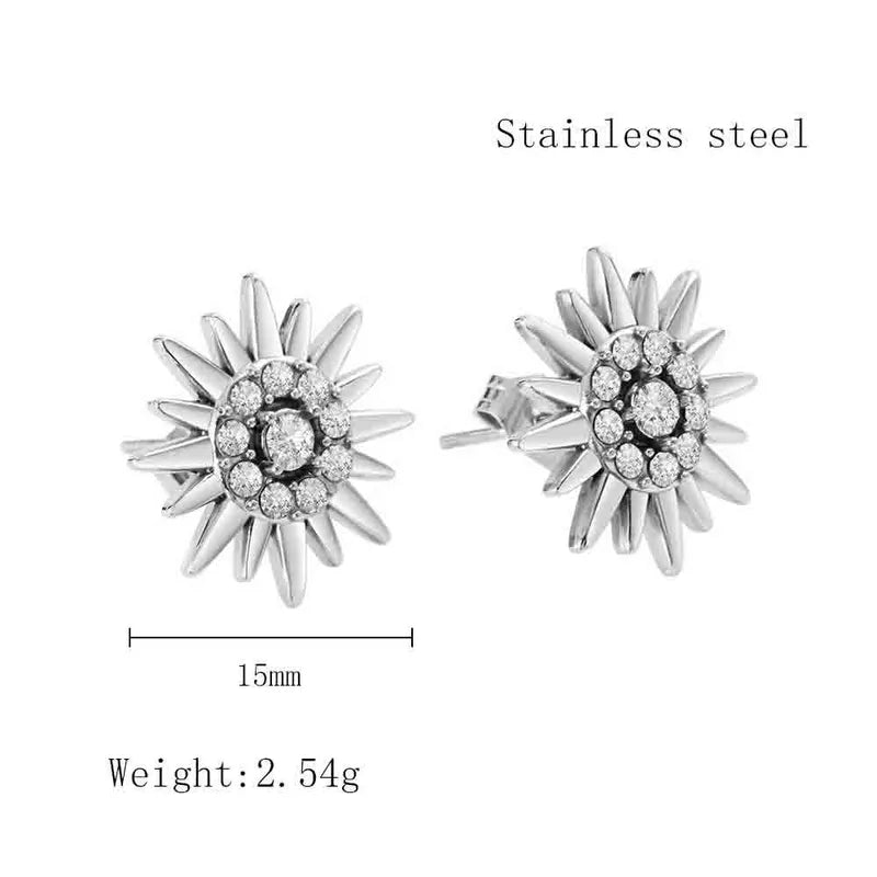 Sunburst Stud Earrings