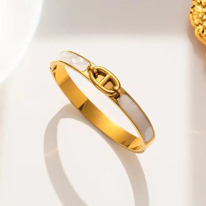 Trina Mother of Pearl Bangle | Pre-Order