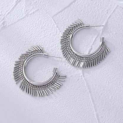 Montana Fringe Hoop Earrings