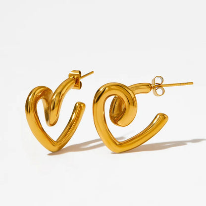 Hilary Heart Earrings (Pre-Order)