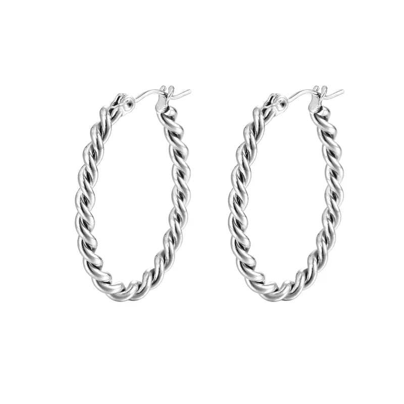 Raleigh Twisted Hoops (Pre-Order)