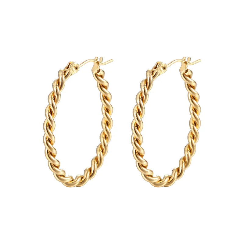 Raleigh Twisted Hoops (Pre-Order)