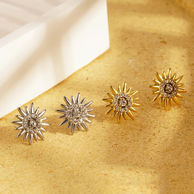 Sunburst Stud Earrings