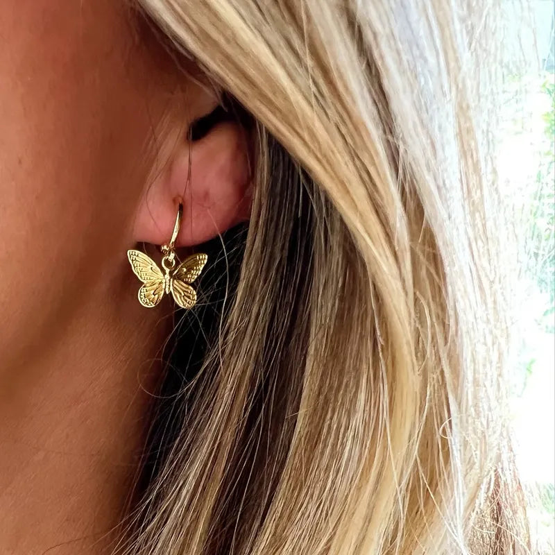 Butterfly Drop Earrings