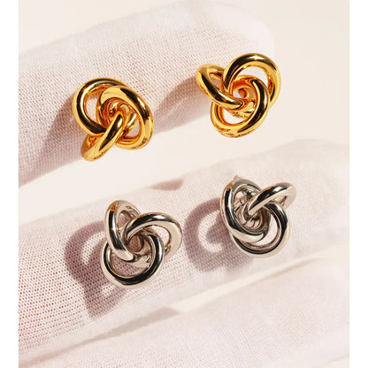 Knotted Stud Earrings