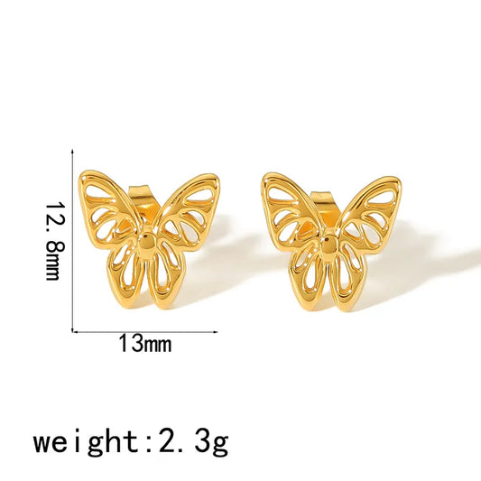 Filigree Butterfly Stud Earrings (Pre-Order)