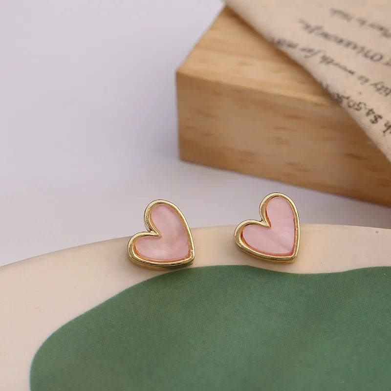 Pamela Heart Studs