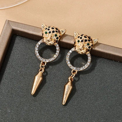 Jaguar Drop Earrings