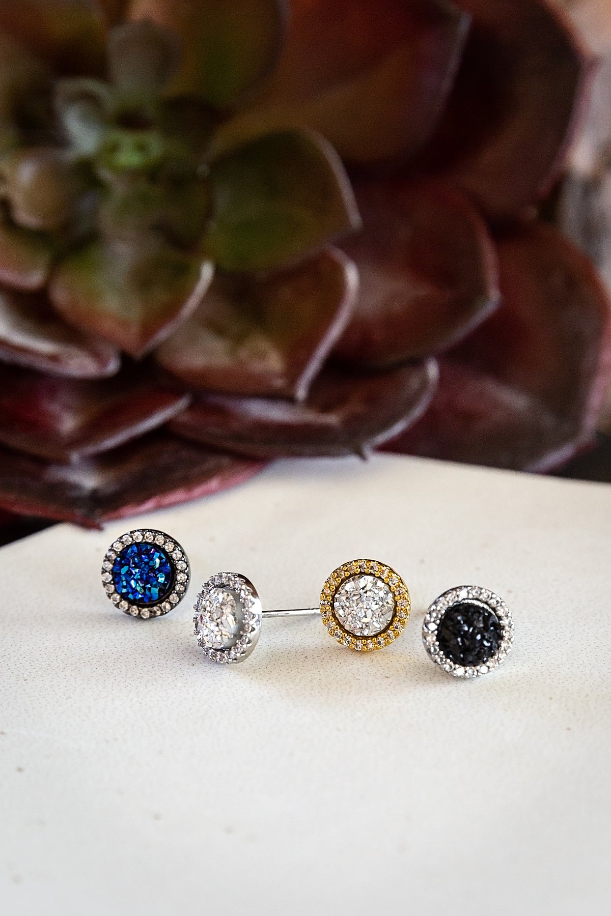 Druzy Studs | NOIR