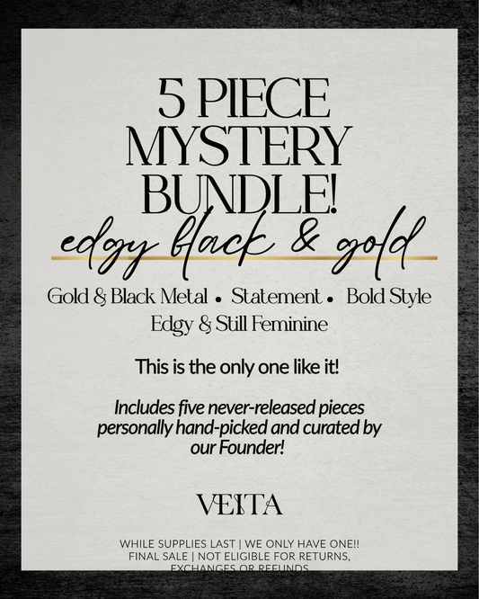 5-Piece Mystery Bundle | Edgy Black & Gold