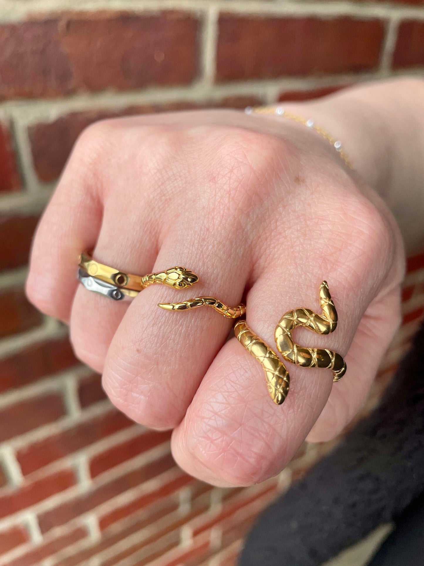 Textured Snake Ring (Pre-Order)