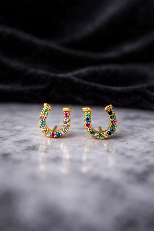 Horseshoe Mini Stud Earrings