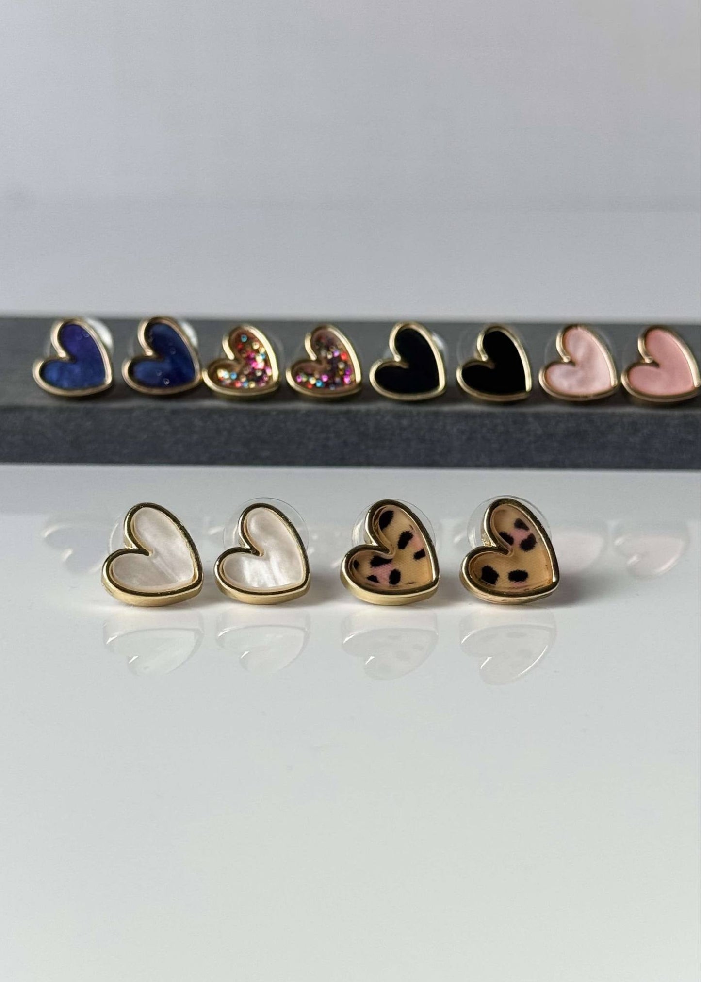 Pamela Heart Studs