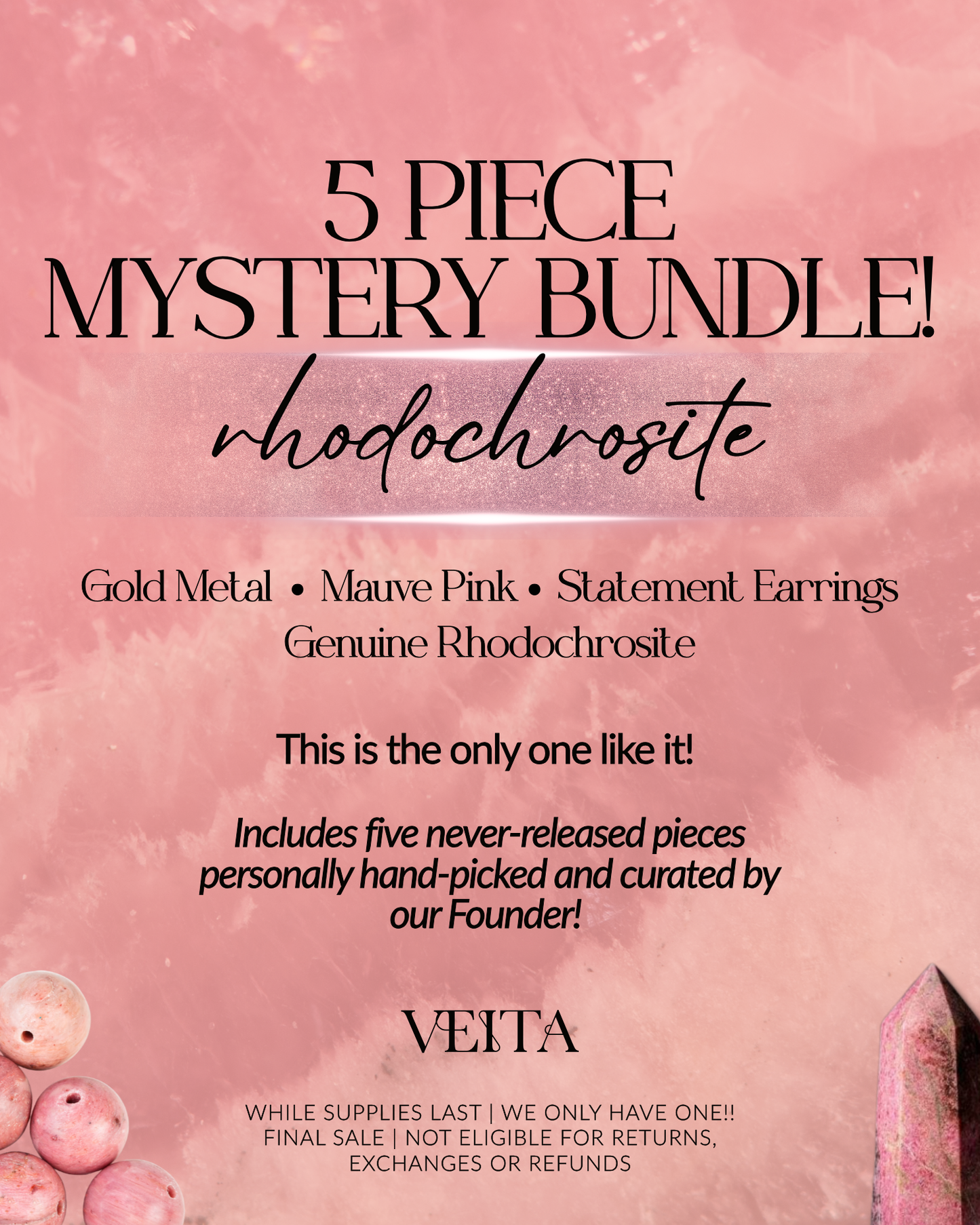 5-Piece Mystery Bundle | Rhodochrosite