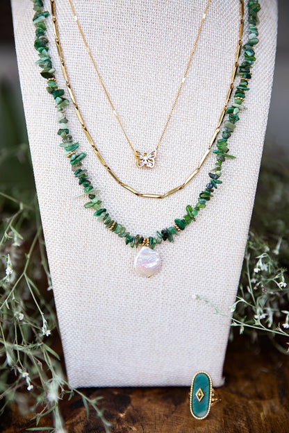Bohème Necklace in Green