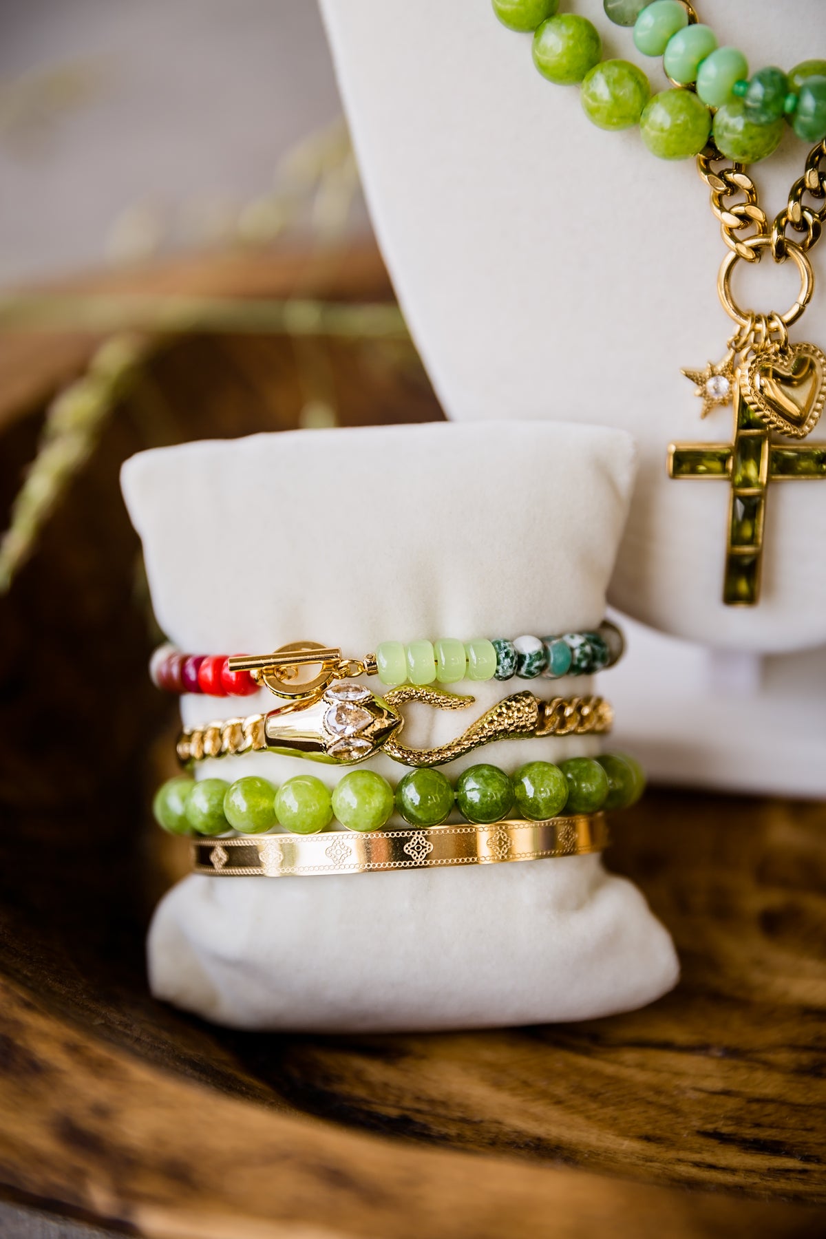 VEITA Jewelry Alchemy Collection Fall 2026 featuring a layered bracelet stack from the seasonal launch
