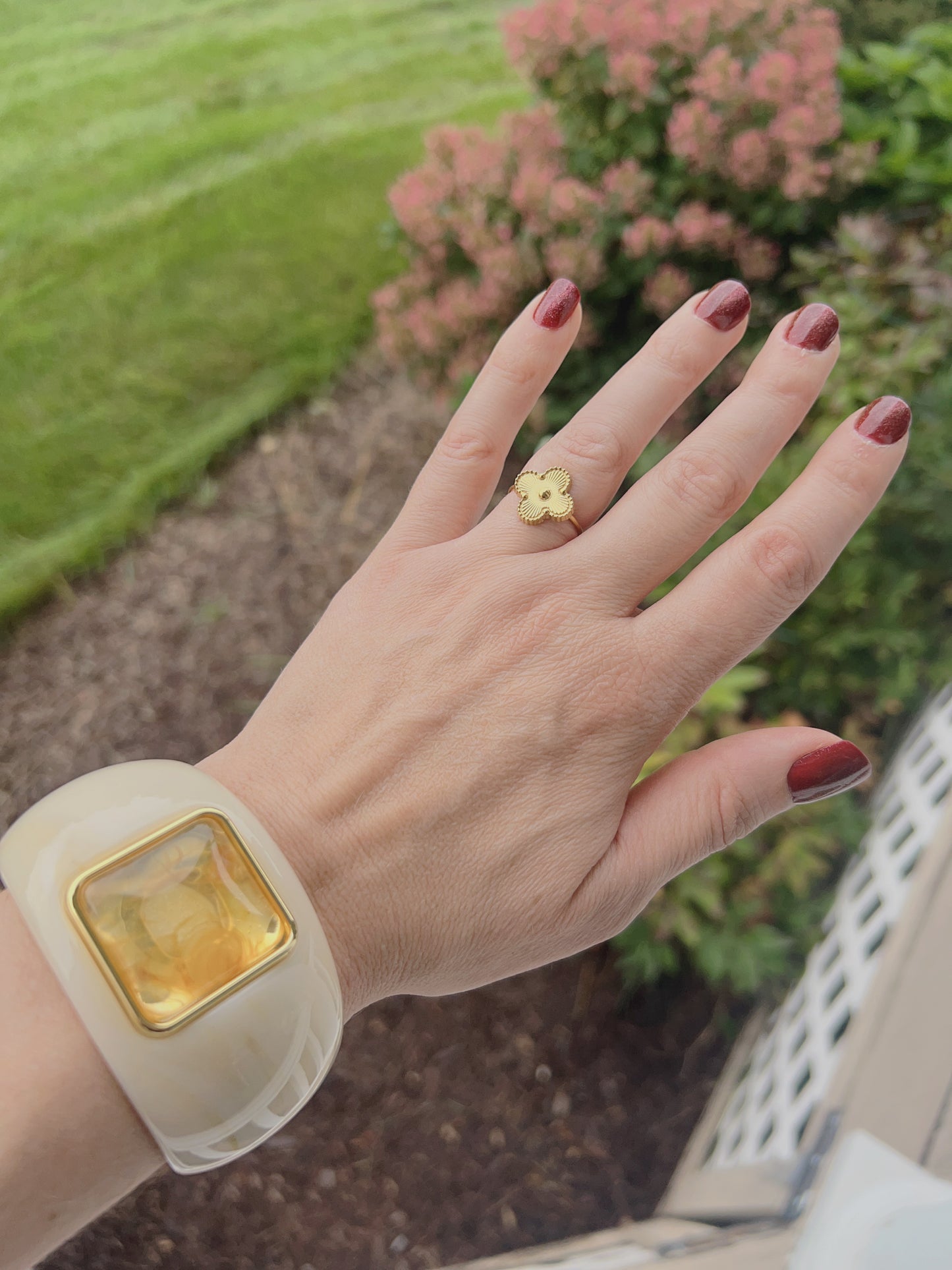 VEITA Jewelry Alchemy Collection Fall 2026 featuring the Dune Bangle styled with a fall bracelet stack