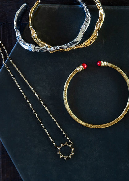 VEITA Jewelry Alchemy Collection Fall 2026 featuring the Rouge Cuff with coordinating necklaces and bracelets