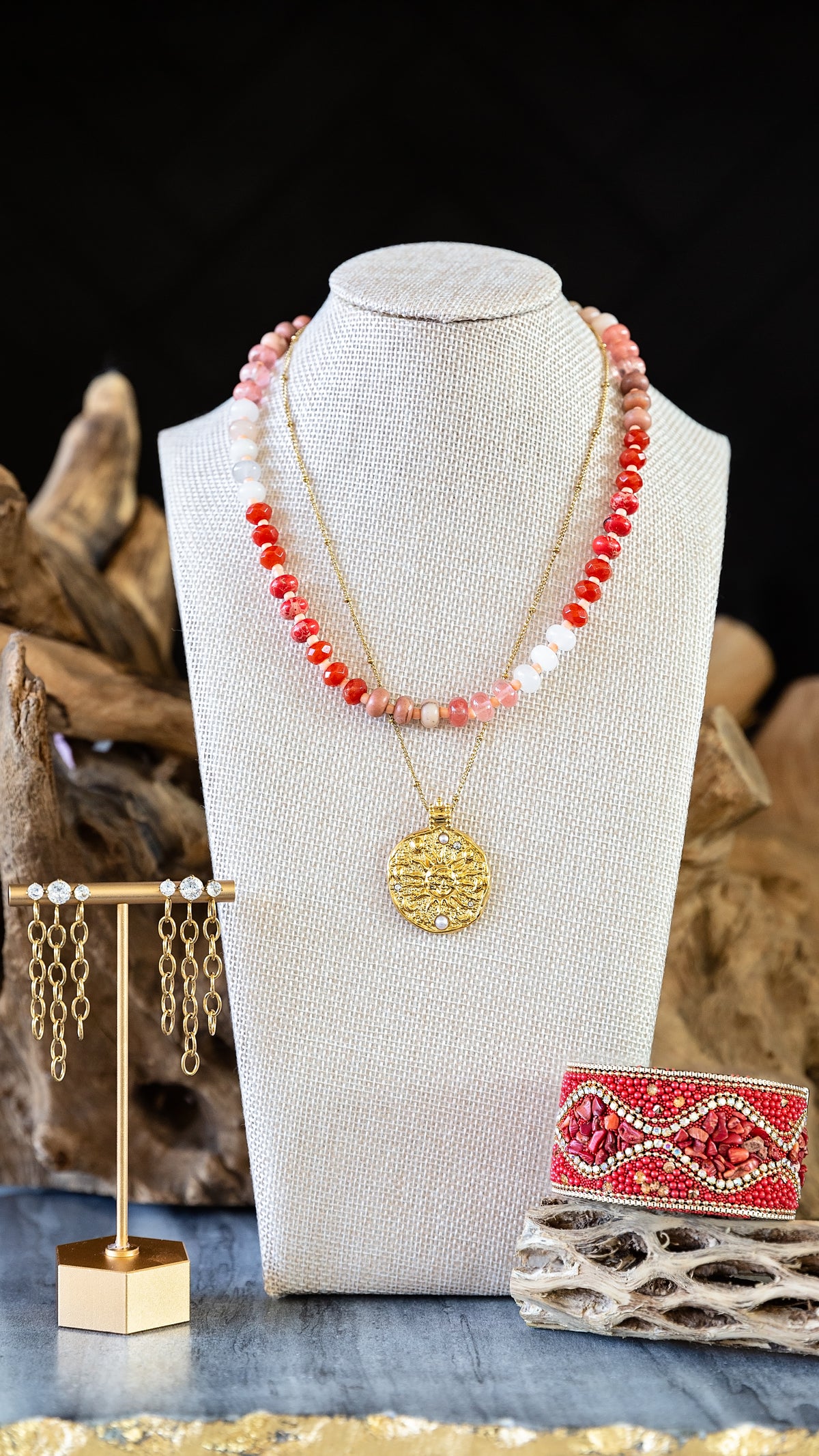 VEITA Jewelry Alchemy Collection Fall 2026 featuring layered necklaces and statement jewelry styling