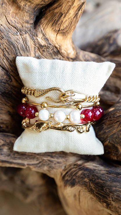 VEITA Jewelry Alchemy Collection Fall 2026 featuring stacked gold, silver and colorful bracelets