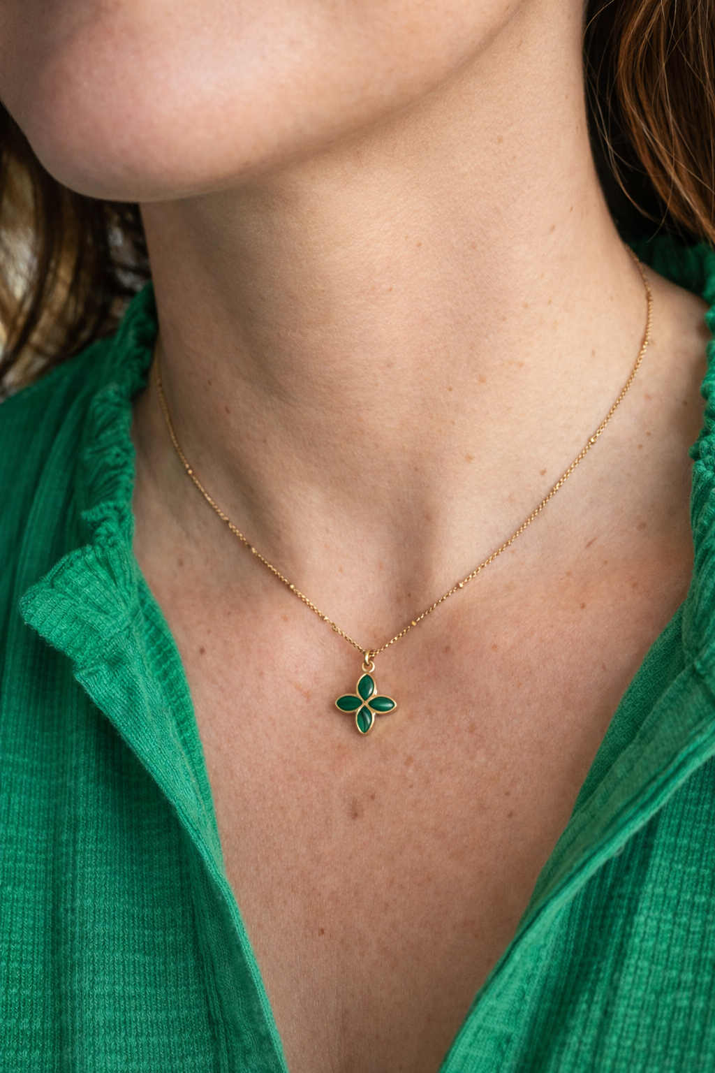Carissa Necklace in Green