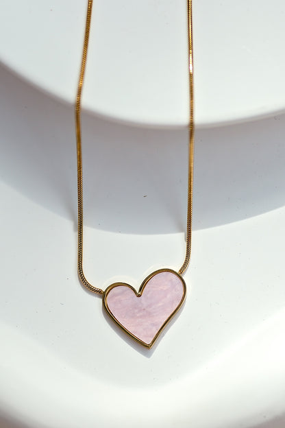 Rosa Heart Necklace | Pink Shoppe
