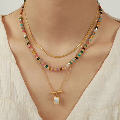 Tourmaline Beaded Necklace (Pre-Order)