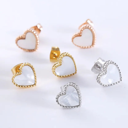 Casual Heart Studs (Pre-Order)