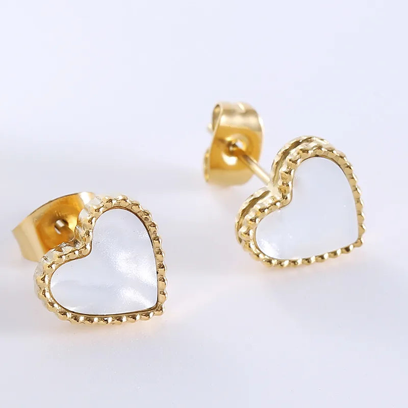 Casual Heart Studs (Pre-Order)