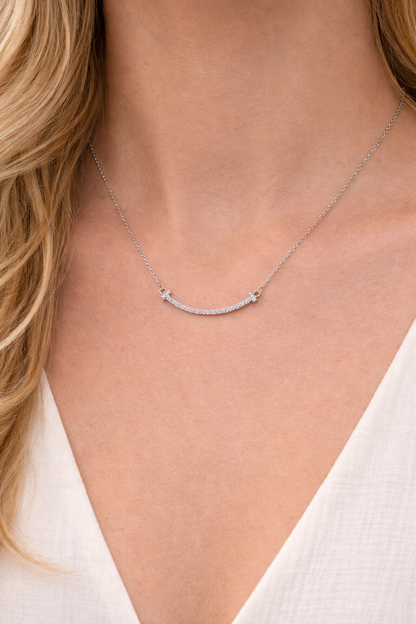 Pavé Smile Necklace