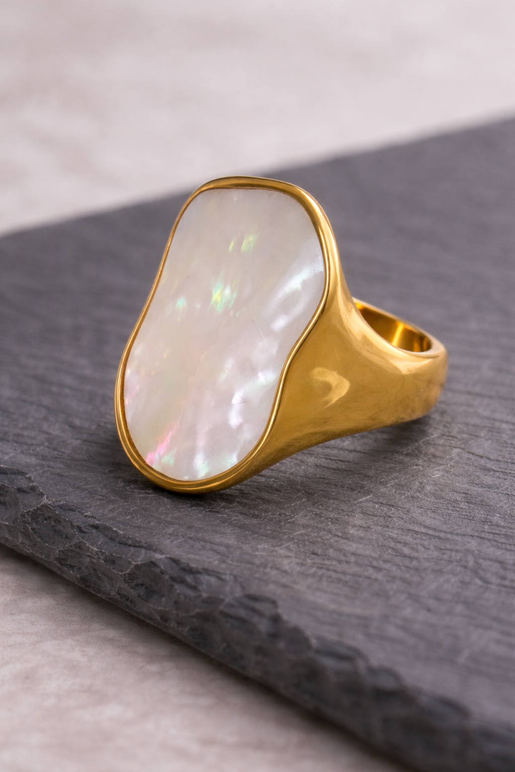 Mother of Pearl Statement Ring