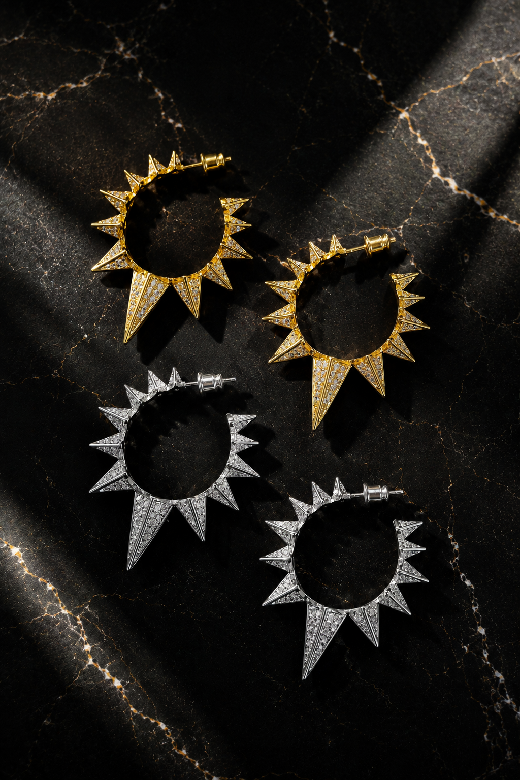 Jagger Pavé Hoop Earrings