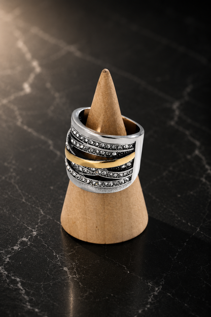 Mixed Metal Statement Ring