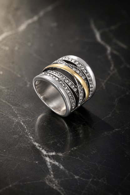 Mixed Metal Statement Ring