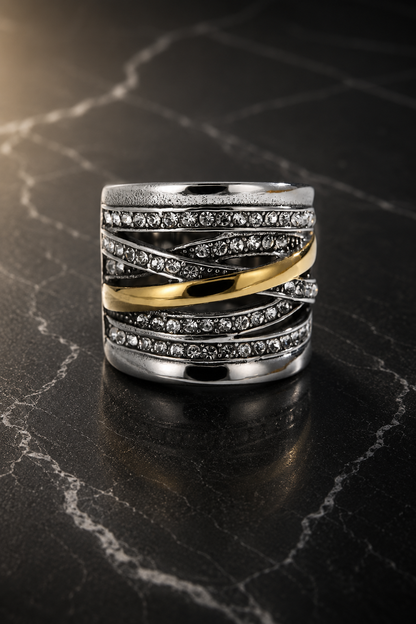 Mixed Metal Statement Ring