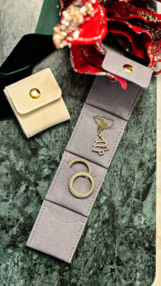 Pocket-Sized Travel Jewelry Case
