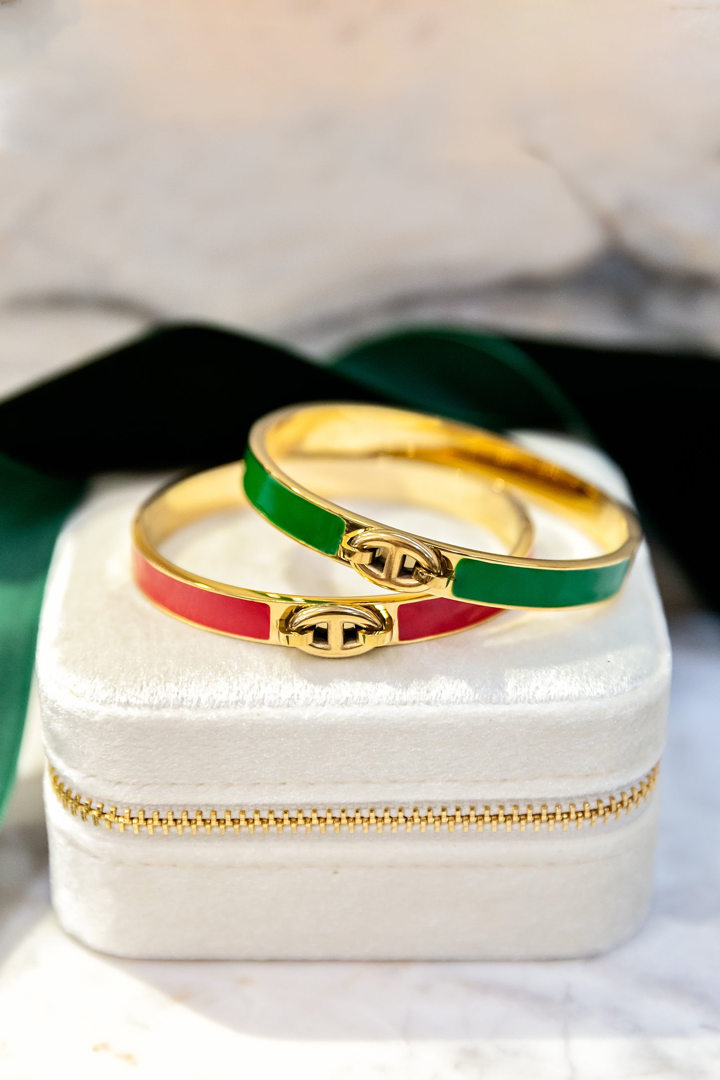 Trina Enamel Bangle | Holiday Colors