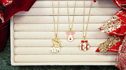 Sparkling Gift Box Necklace