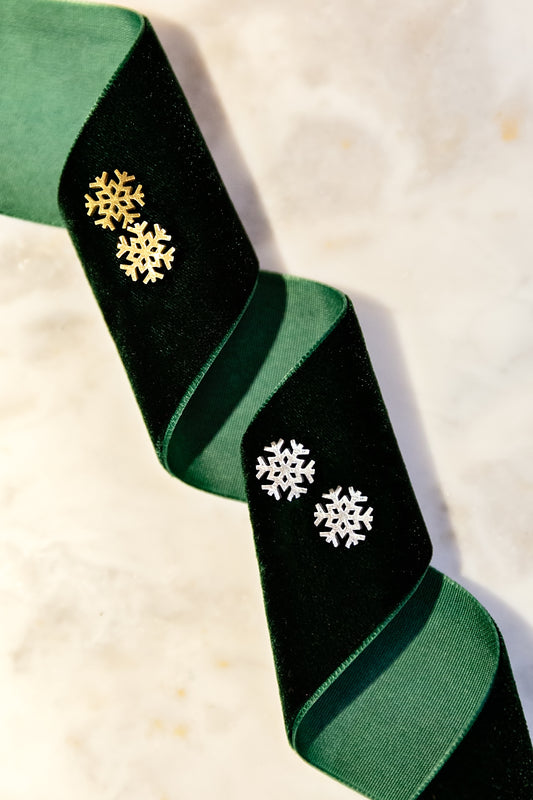 Delicate Snowflake Stud Earrings