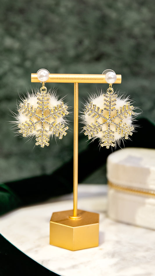 Snowflake Statement Earrings