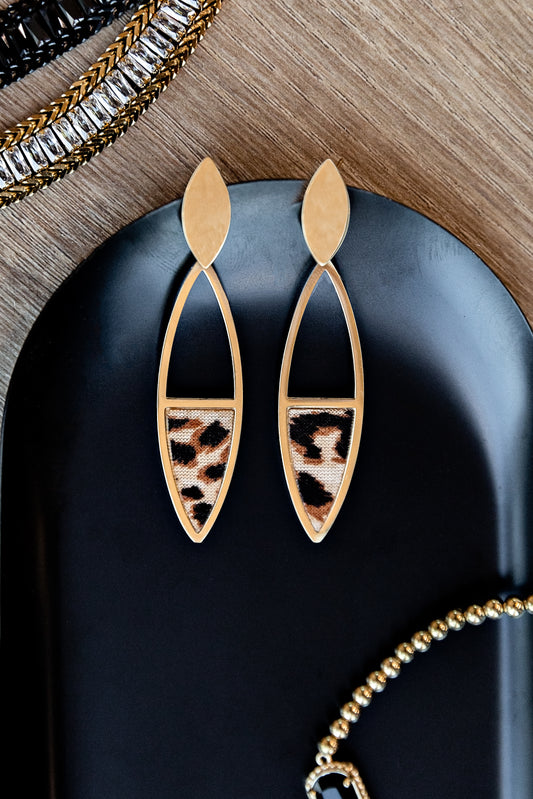 Shoshana Leopard Earrings