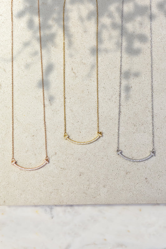 Pavé Smile Necklace