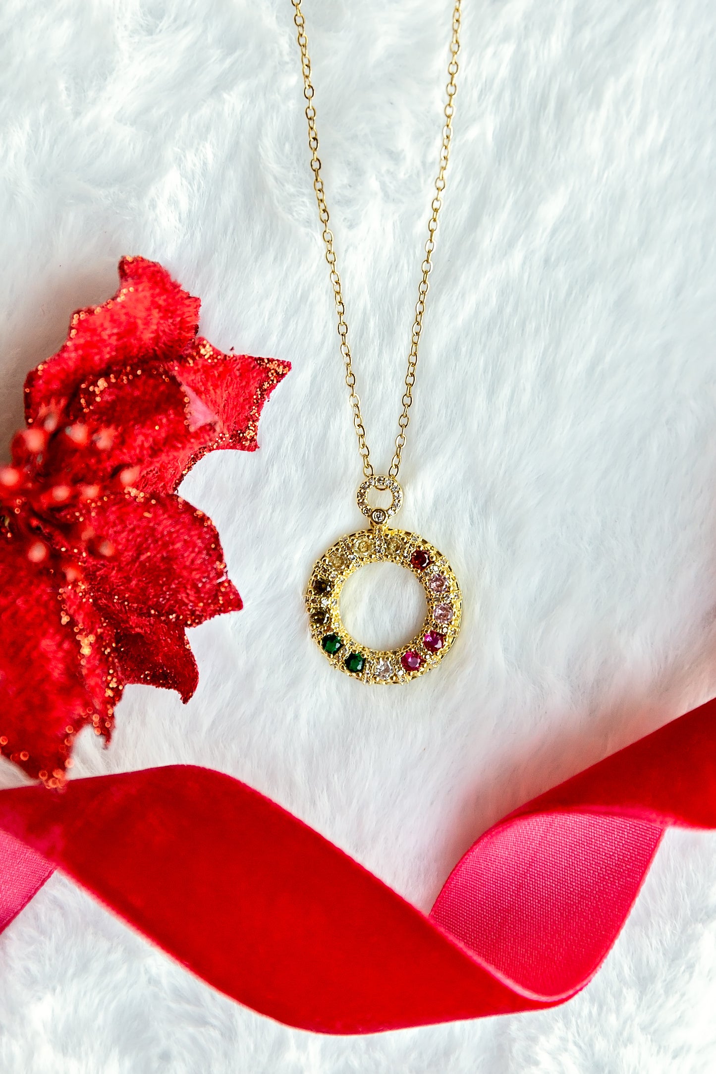 Bejeweled Wreath Necklace