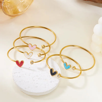 Enamel Heart Open Cuff (Pre-Order)