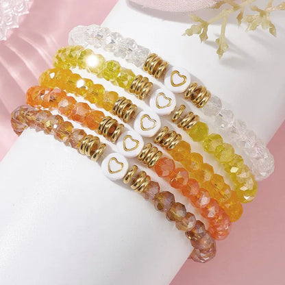 Glass Heart Bracelet Set (Pre-Order)