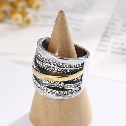 Mixed Metal Statement Ring (Pre-Order)