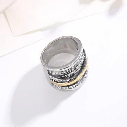 Mixed Metal Statement Ring (Pre-Order)